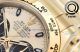 Premium replica QF factory Rolex Daytona gold case Little Devil Swiss 4130 movement  milk yellow dial (4)_th.jpg